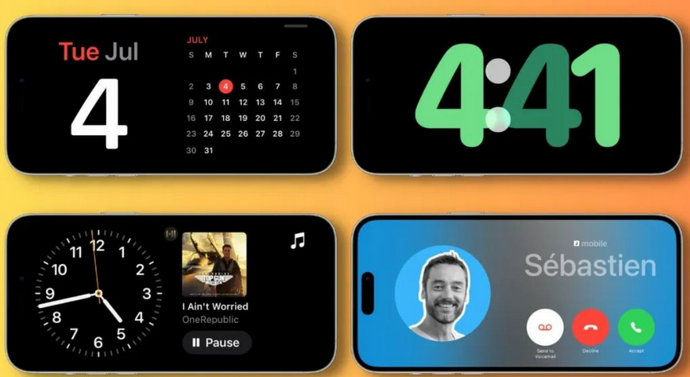 怀远苹果手机维修分享iOS17横屏充电待机显示有什么好处 