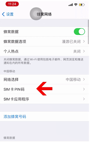 怀远苹果14维修网分享如何给iPhone14的SIM卡设置密码 