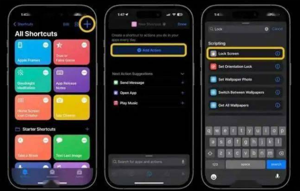 怀远苹果14锁屏维修店分享iPhone14升级iOS16.4后如何创建锁屏快捷方式 