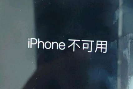 怀远苹果服务网点分享锁屏界面显示“iPhone 不可用”如何解决 